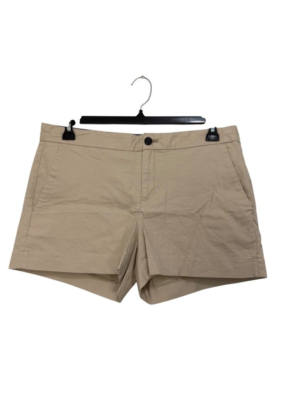 Banana Republic Womens Beige Hampton Fit Chino Shorts Size 12 Cotton Blend